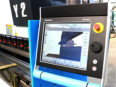 Prensa Plegadora Hidráulica CNC, con Controlador DELEM DA66T